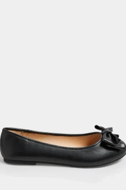 Extra Wide Fit Bow Ballet Pumps