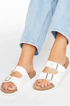 Extra Wide Fit Buckle Strap Footbed Sandals
