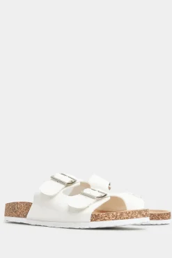 Extra Wide Fit Buckle Strap Footbed Sandals