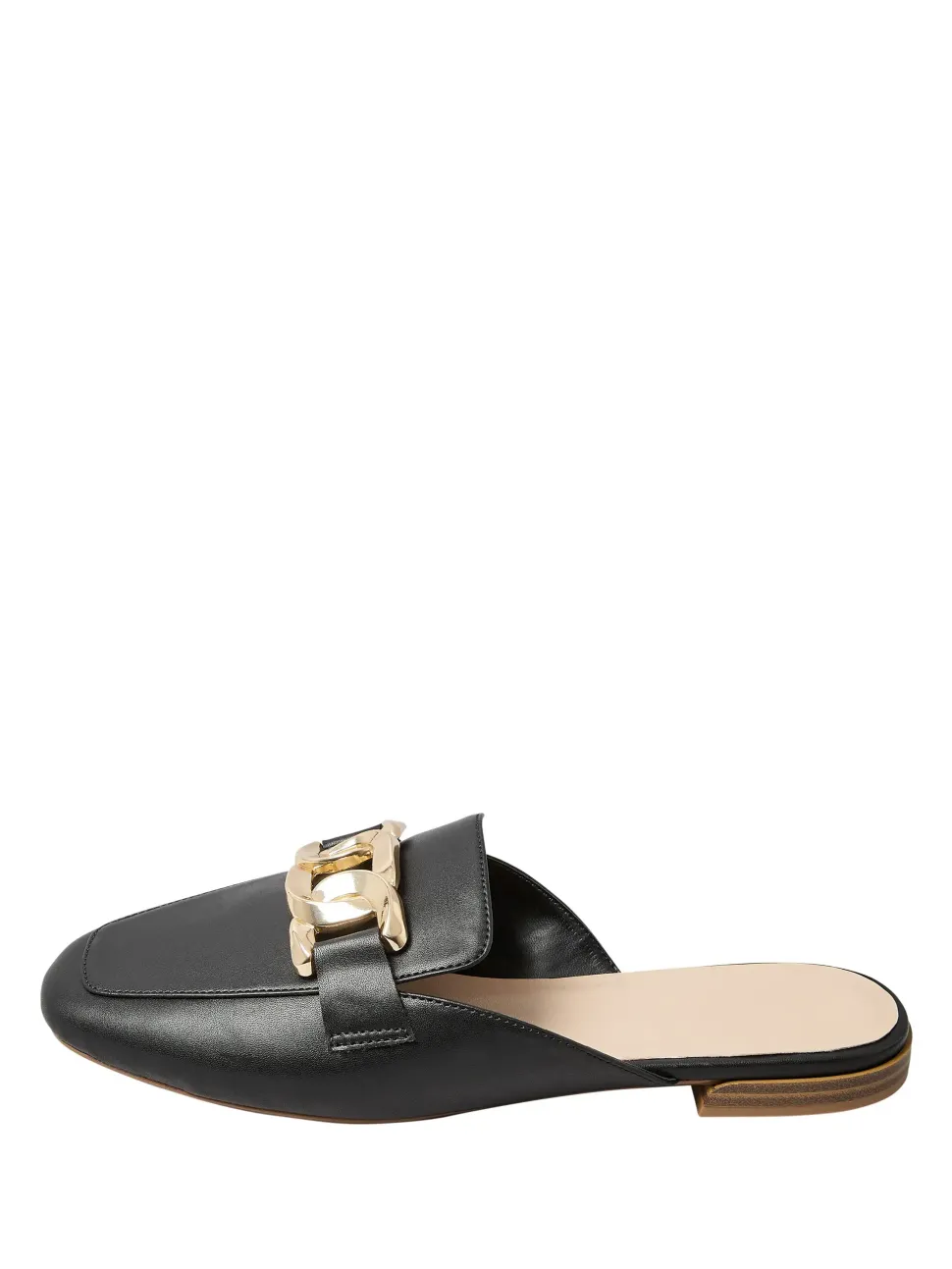 Extra Wide Fit Chain Mule Loafers