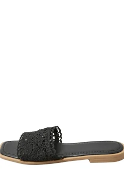 Extra Wide Fit Crochet Mule Sandals