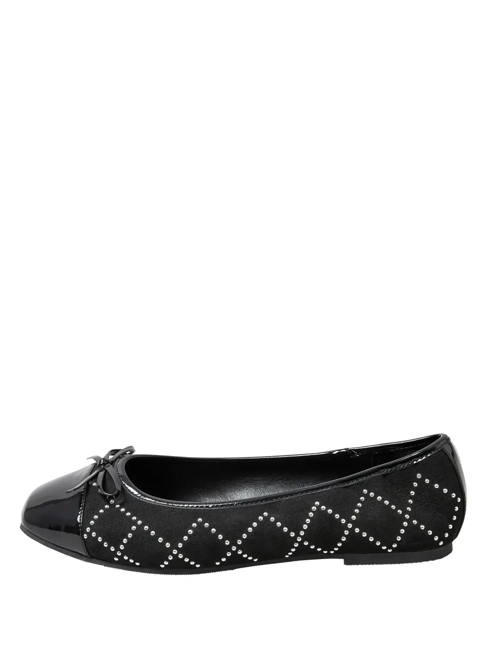Extra Wide Fit Diamante Ballerina Pumps