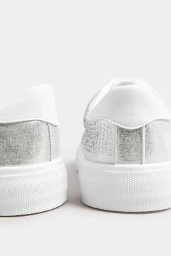 Extra Wide Fit Diamante Star Trainers