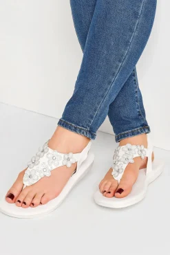 Extra Wide Fit Diamante Studded Sandals