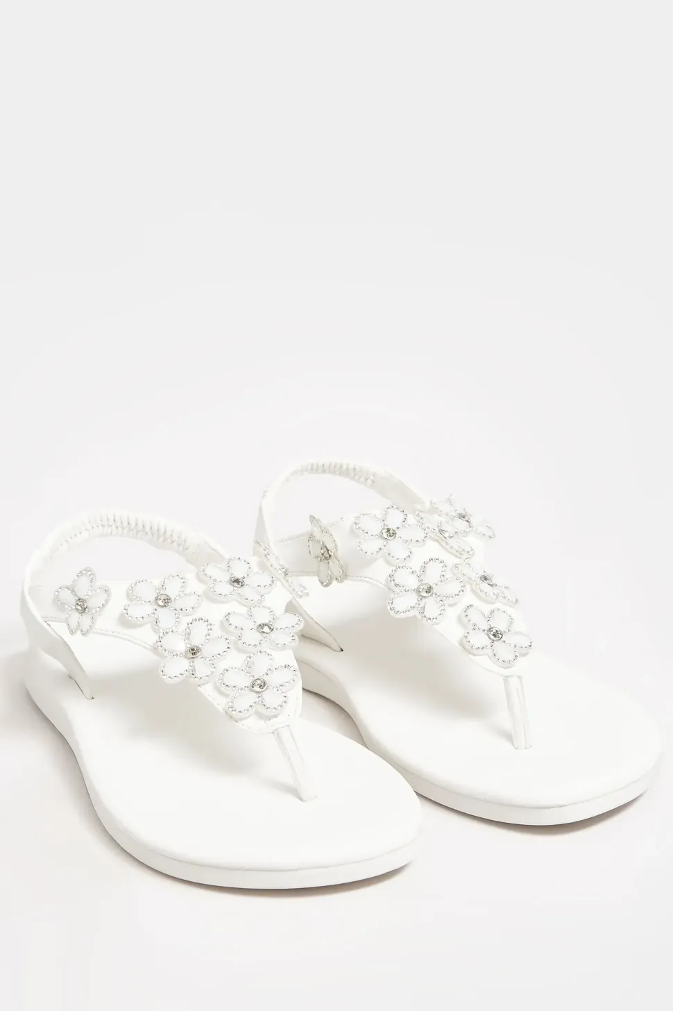 Extra Wide Fit Diamante Studded Sandals
