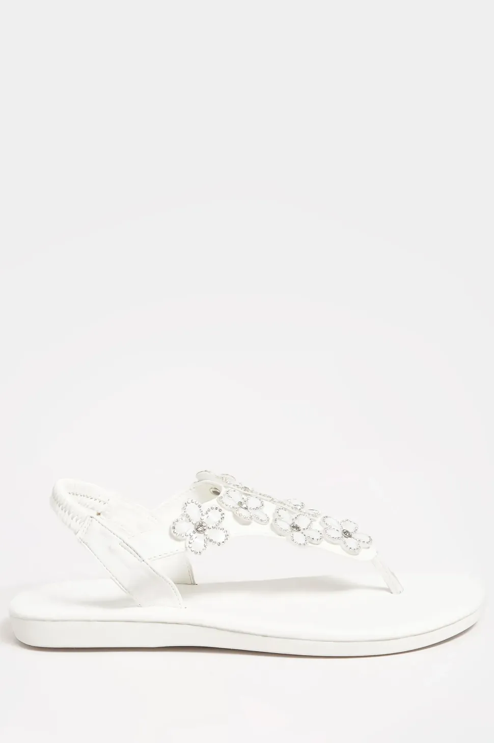 Extra Wide Fit Diamante Studded Sandals
