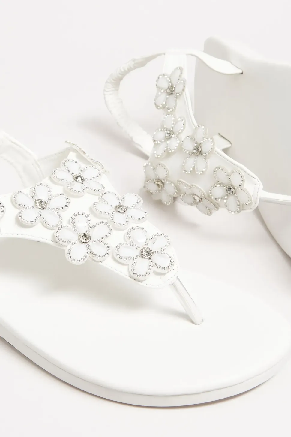 Extra Wide Fit Diamante Studded Sandals