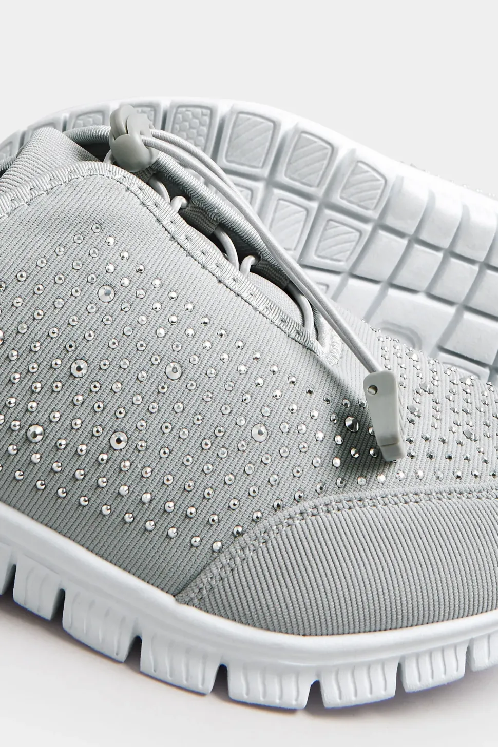 Extra Wide Fit Diamante Trainers