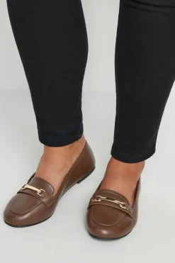 Extra Wide Fit Faux Leather Loafers