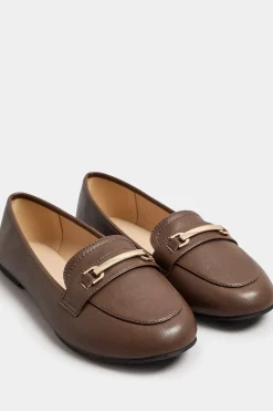 Extra Wide Fit Faux Leather Loafers