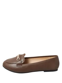 Extra Wide Fit Faux Leather Loafers