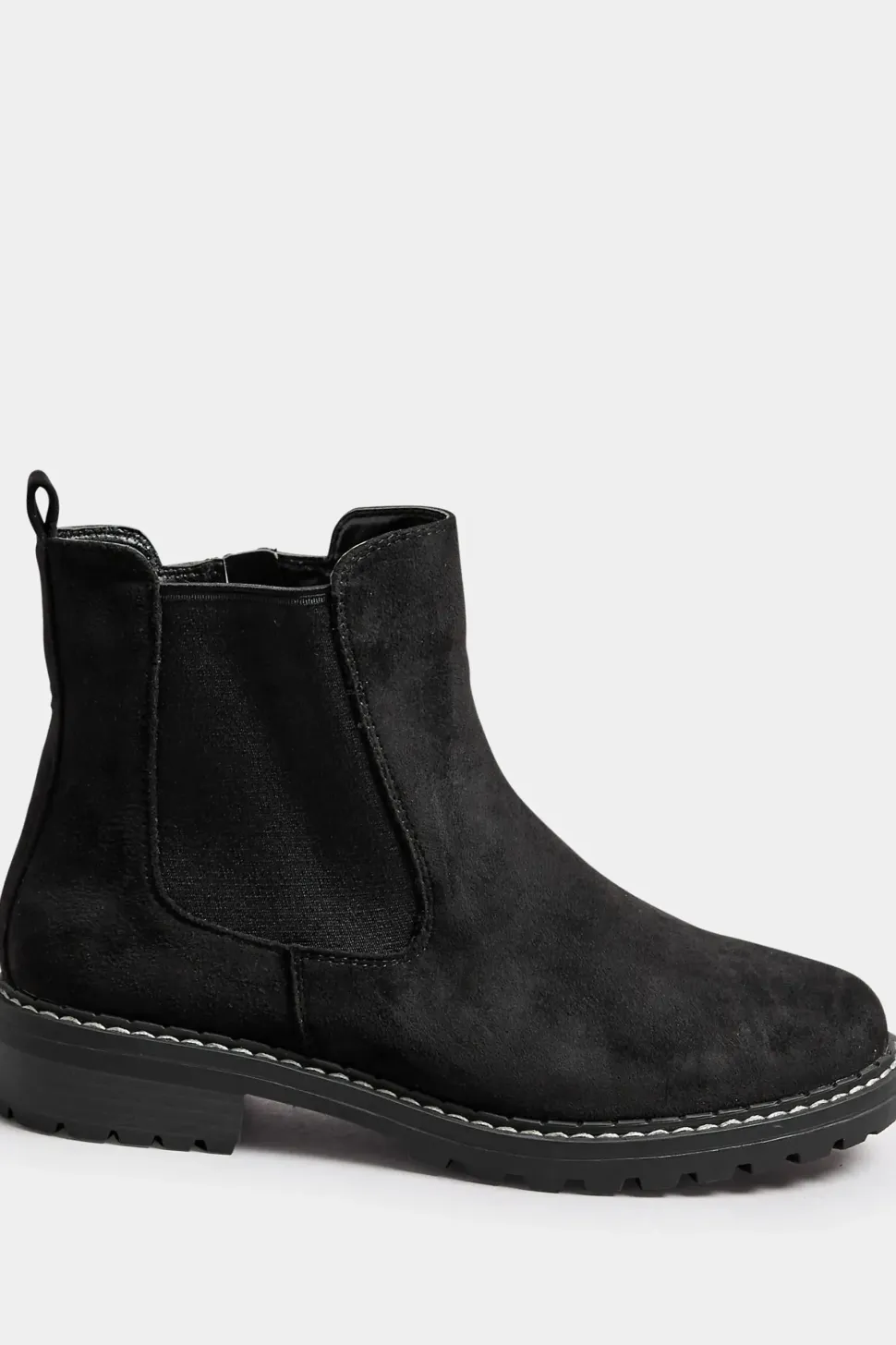 Extra Wide Fit Faux Suede Chelsea Boots