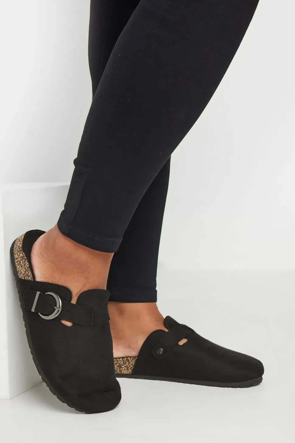 Extra Wide Fit Faux Suede Clogs