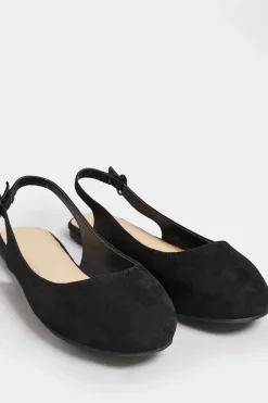 Extra Wide Fit Faux Suede Slingback Pumps