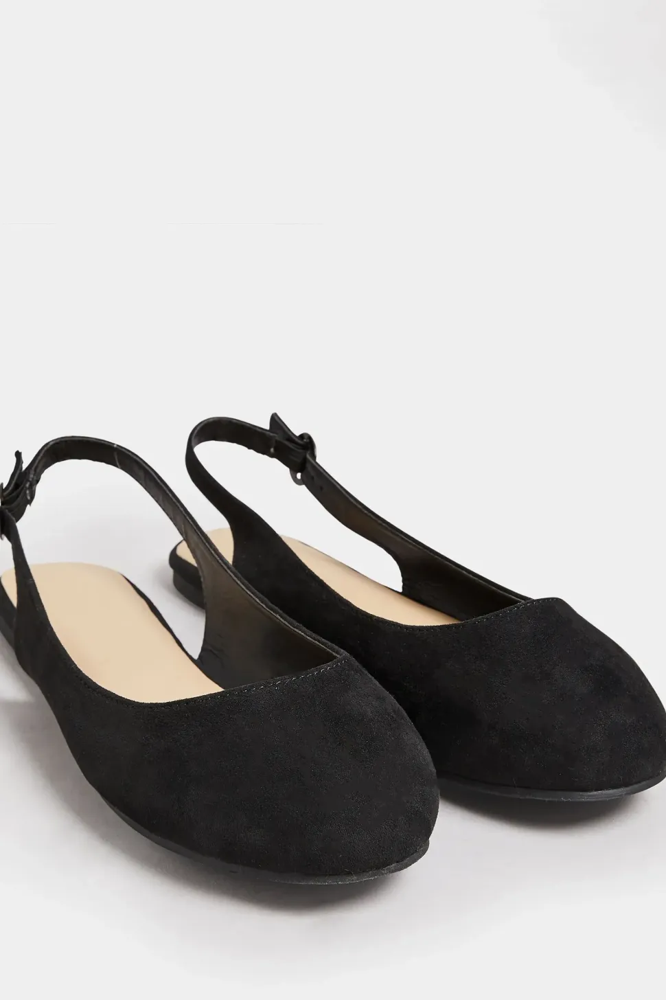Extra Wide Fit Faux Suede Slingback Pumps
