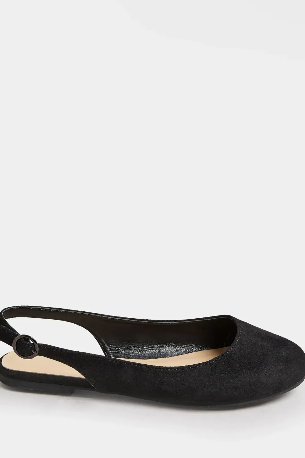 Extra Wide Fit Faux Suede Slingback Pumps