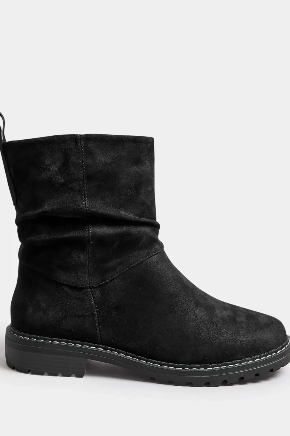 Extra Wide Fit Faux Suede Slouch Boots