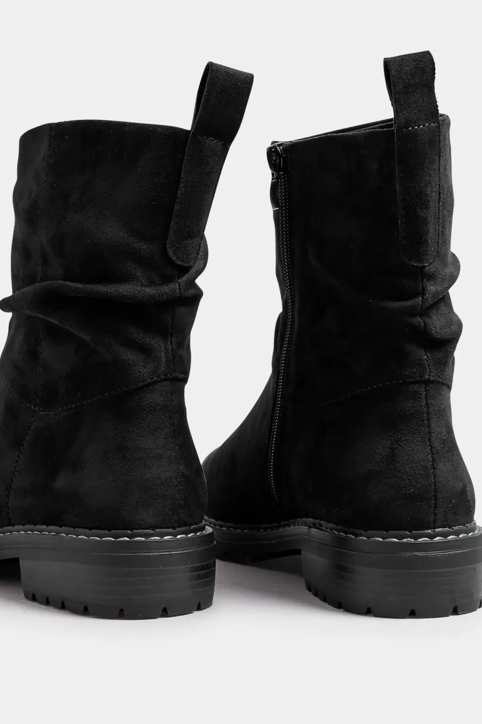 Extra Wide Fit Faux Suede Slouch Boots