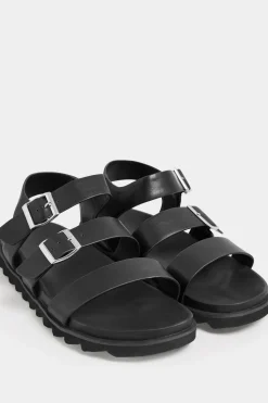 Extra Wide Fit Footbed Buckle Sandals