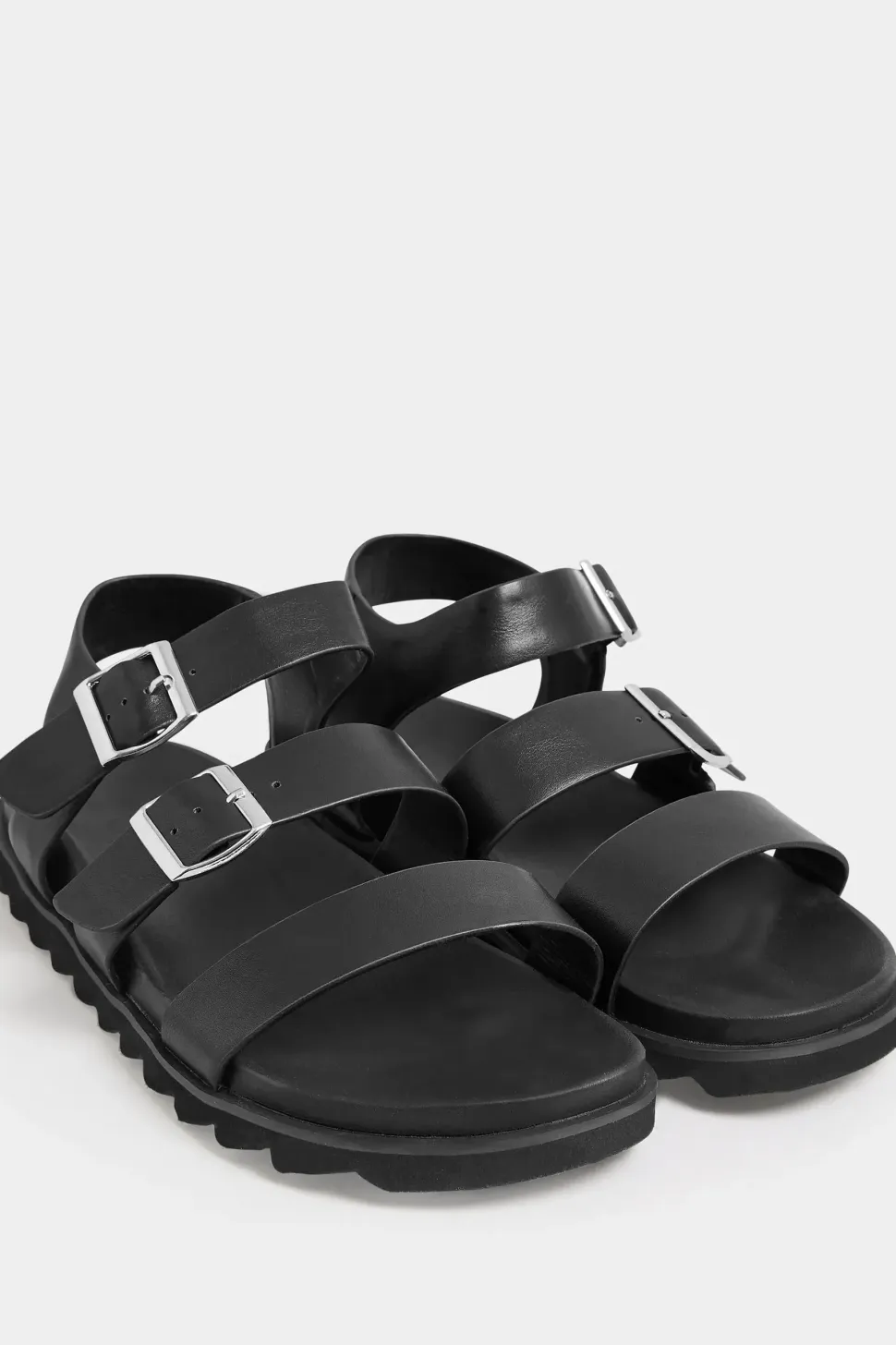Extra Wide Fit Footbed Buckle Sandals