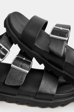 Extra Wide Fit Footbed Buckle Sandals