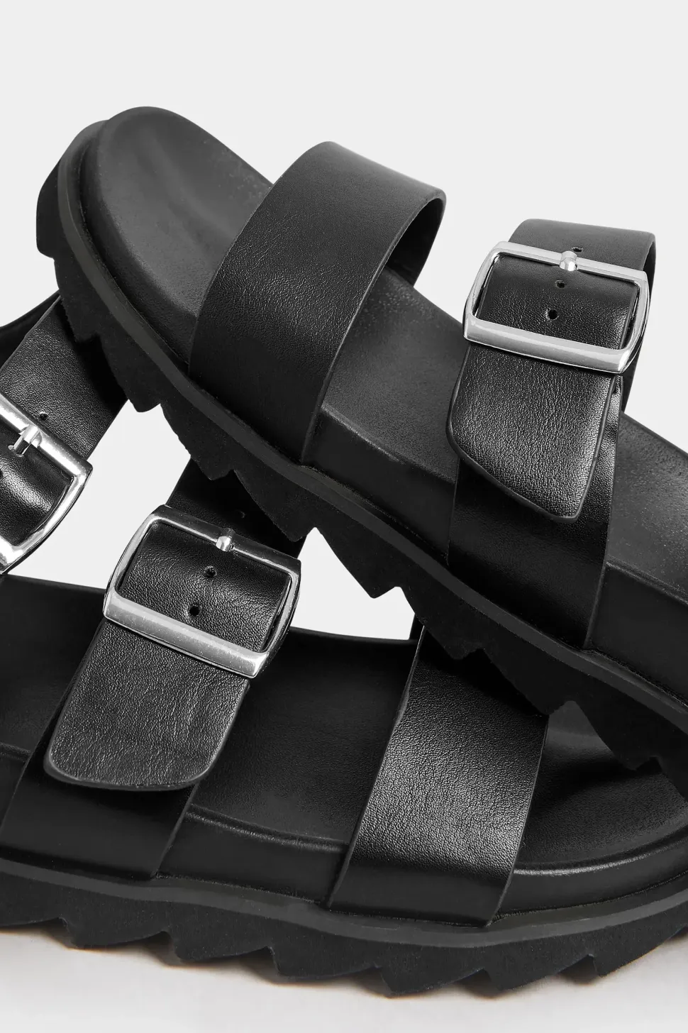 Extra Wide Fit Footbed Buckle Sandals