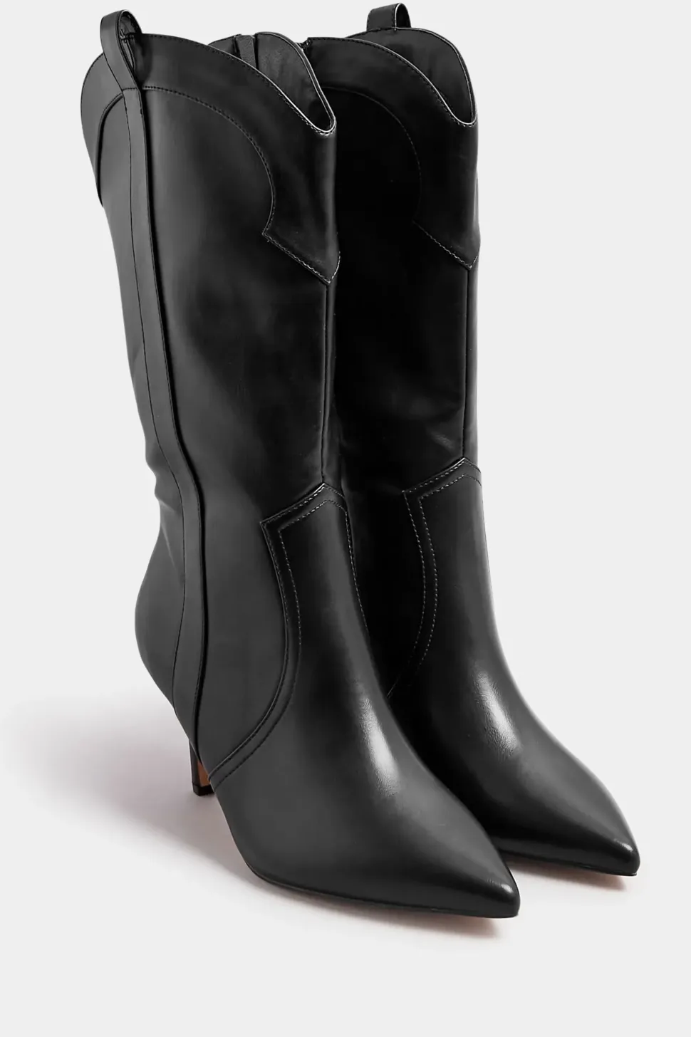 Extra Wide Fit Heeled Cowboy Boots