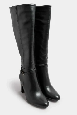 Extra Wide Fit Heeled Knee High Boot