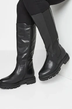 Extra Wide Fit Knee High Cleated Boots