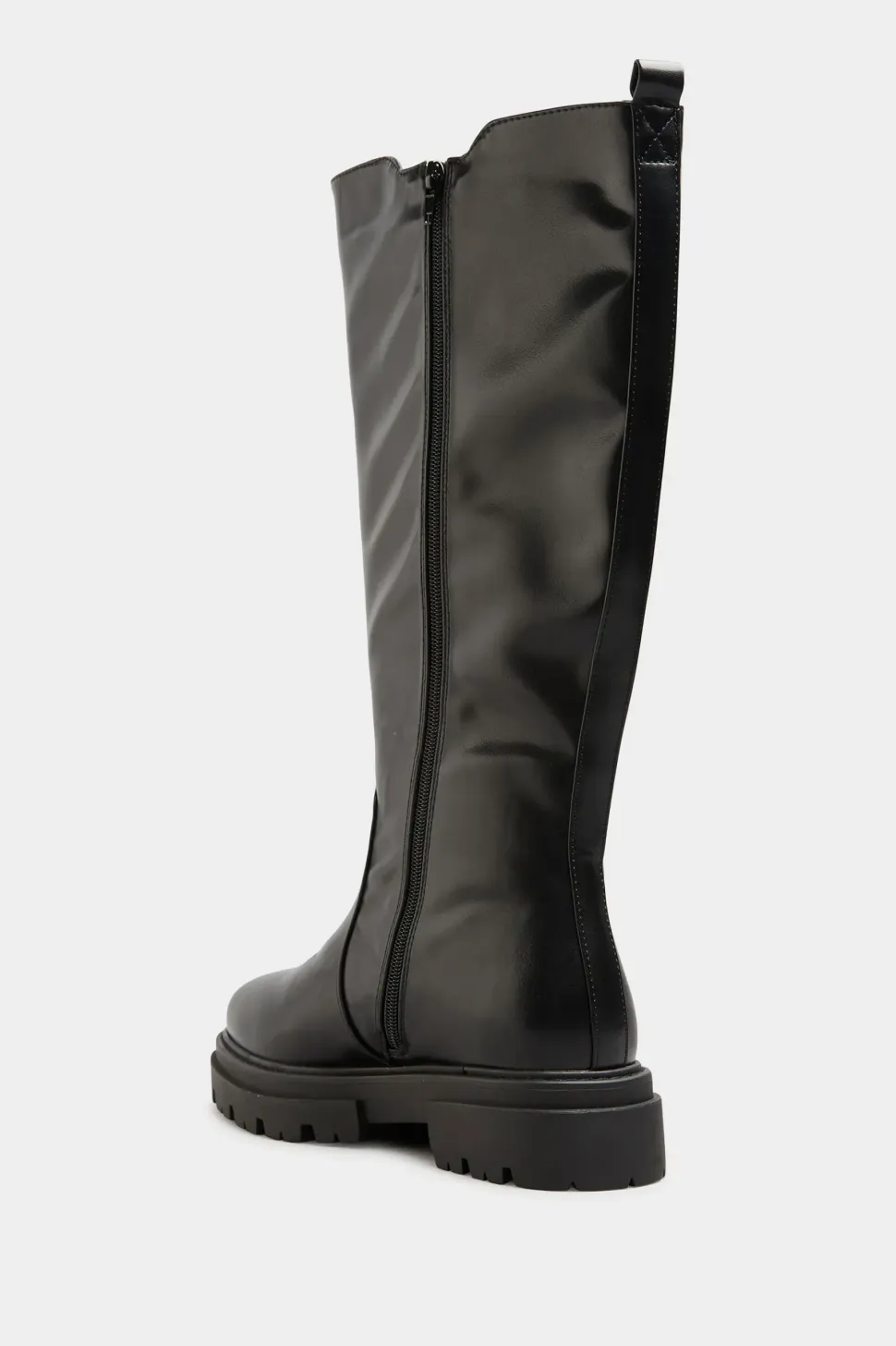 Extra Wide Fit Knee High Cleated Boots