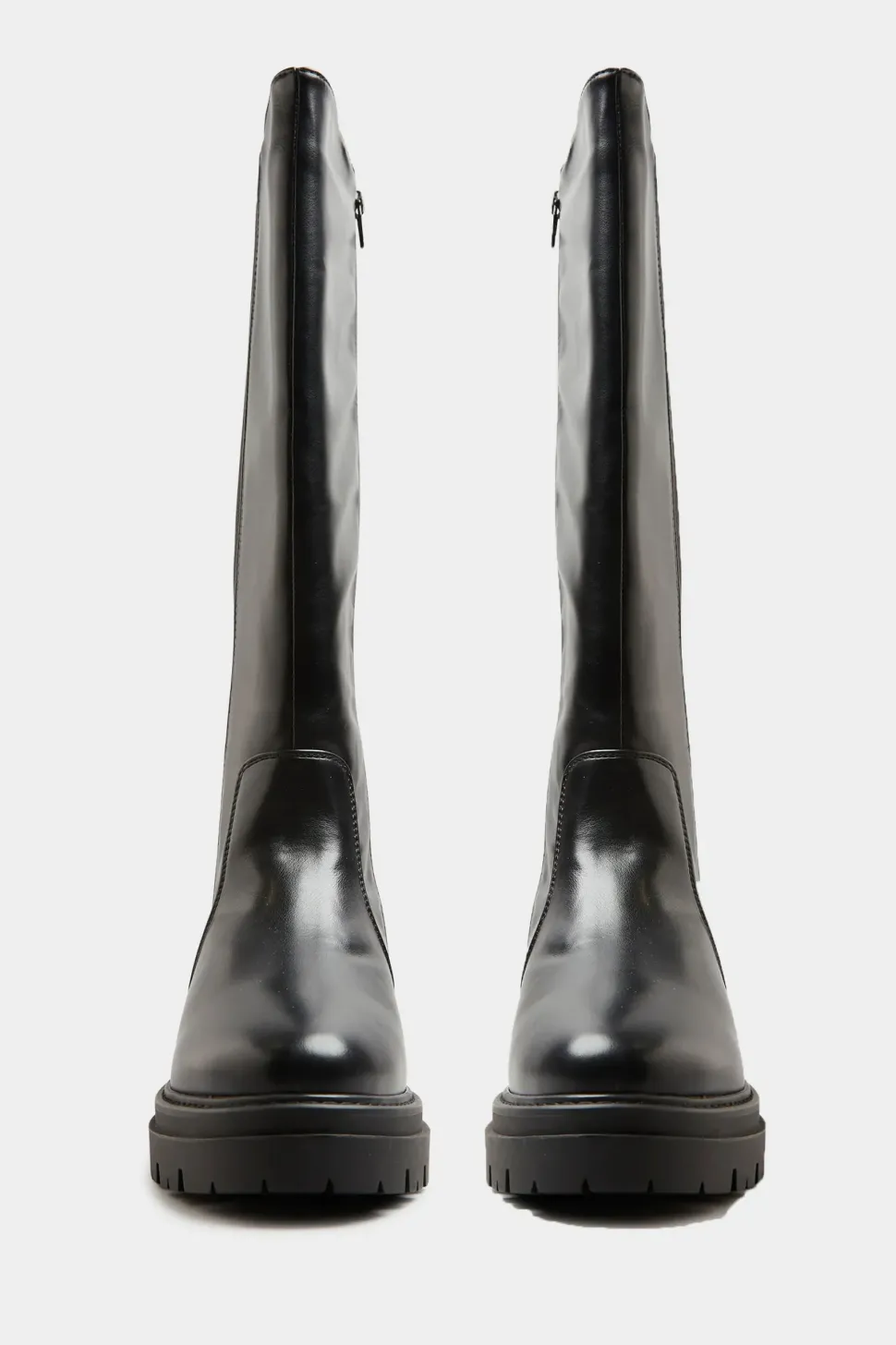 Extra Wide Fit Knee High Cleated Boots
