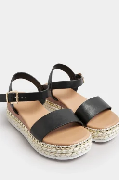 Extra Wide Fit Platform Espadrille Wedge Heels