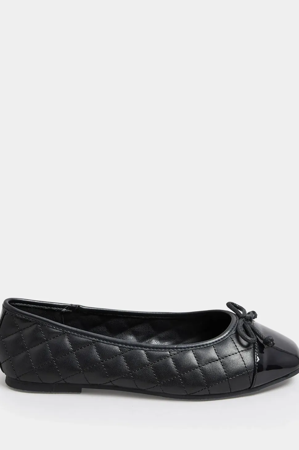Extra Wide Fit Quilted Ballerina Pumps
