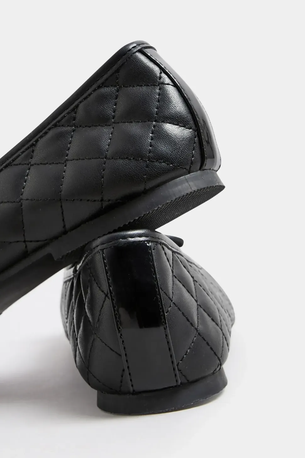 Extra Wide Fit Quilted Ballerina Pumps