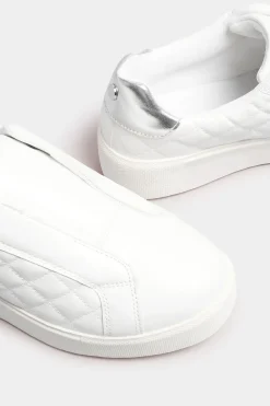 Extra Wide Fit Quilted Platform Trainers