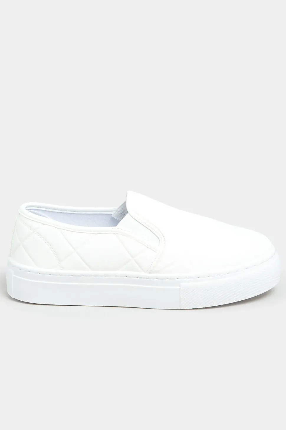 Extra Wide Fit Quilted Slip-On Trainers