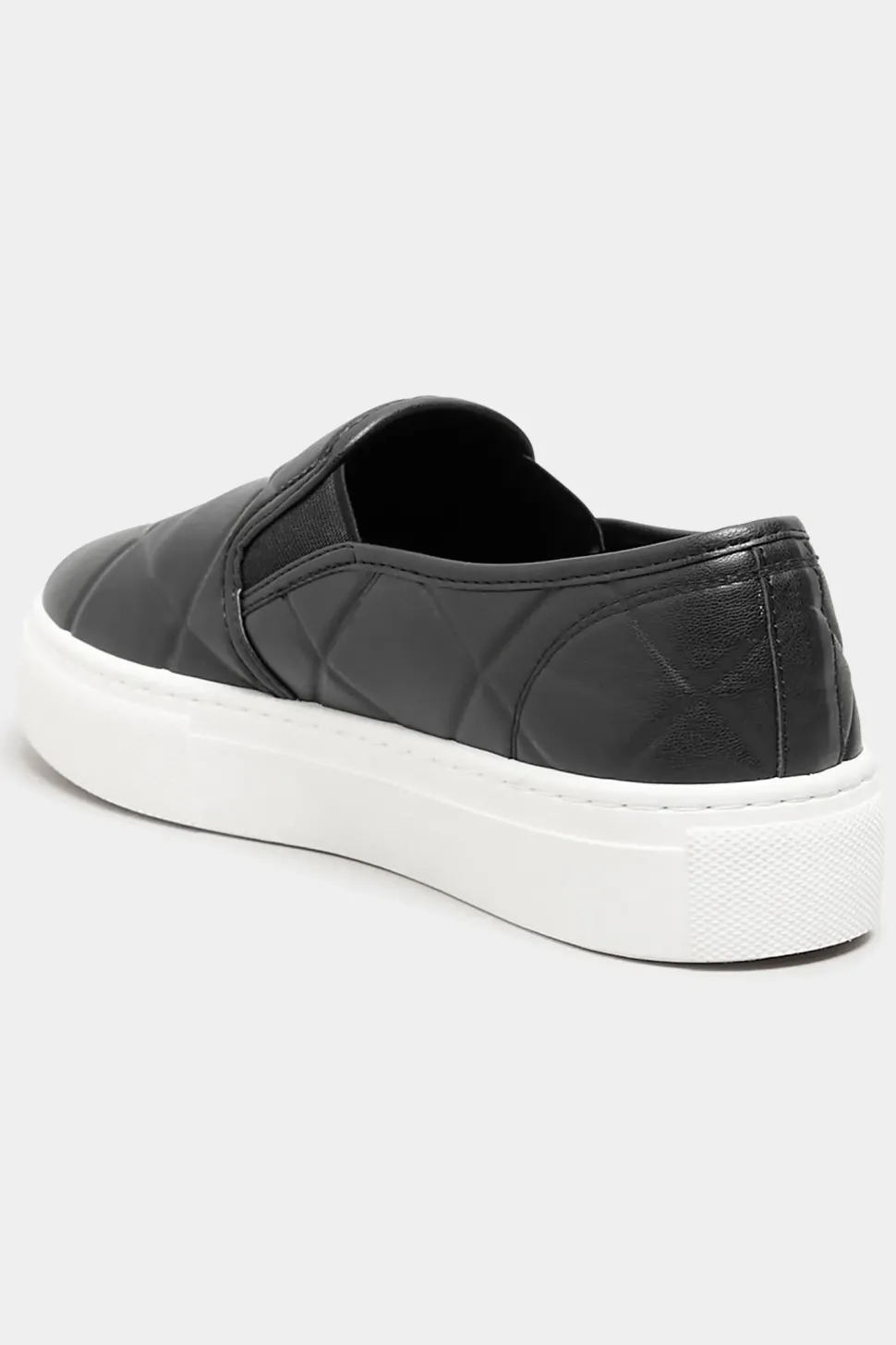 Extra Wide Fit Quilted Slip-On Trainers