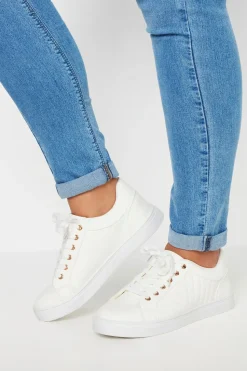 Extra Wide Fit Quilted Trainers