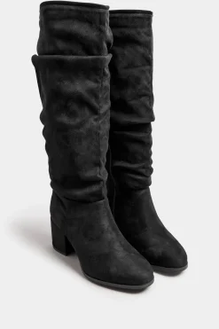 Extra Wide Fit Slouch Knee Ankle Boots