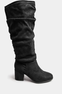 Extra Wide Fit Slouch Knee Ankle Boots