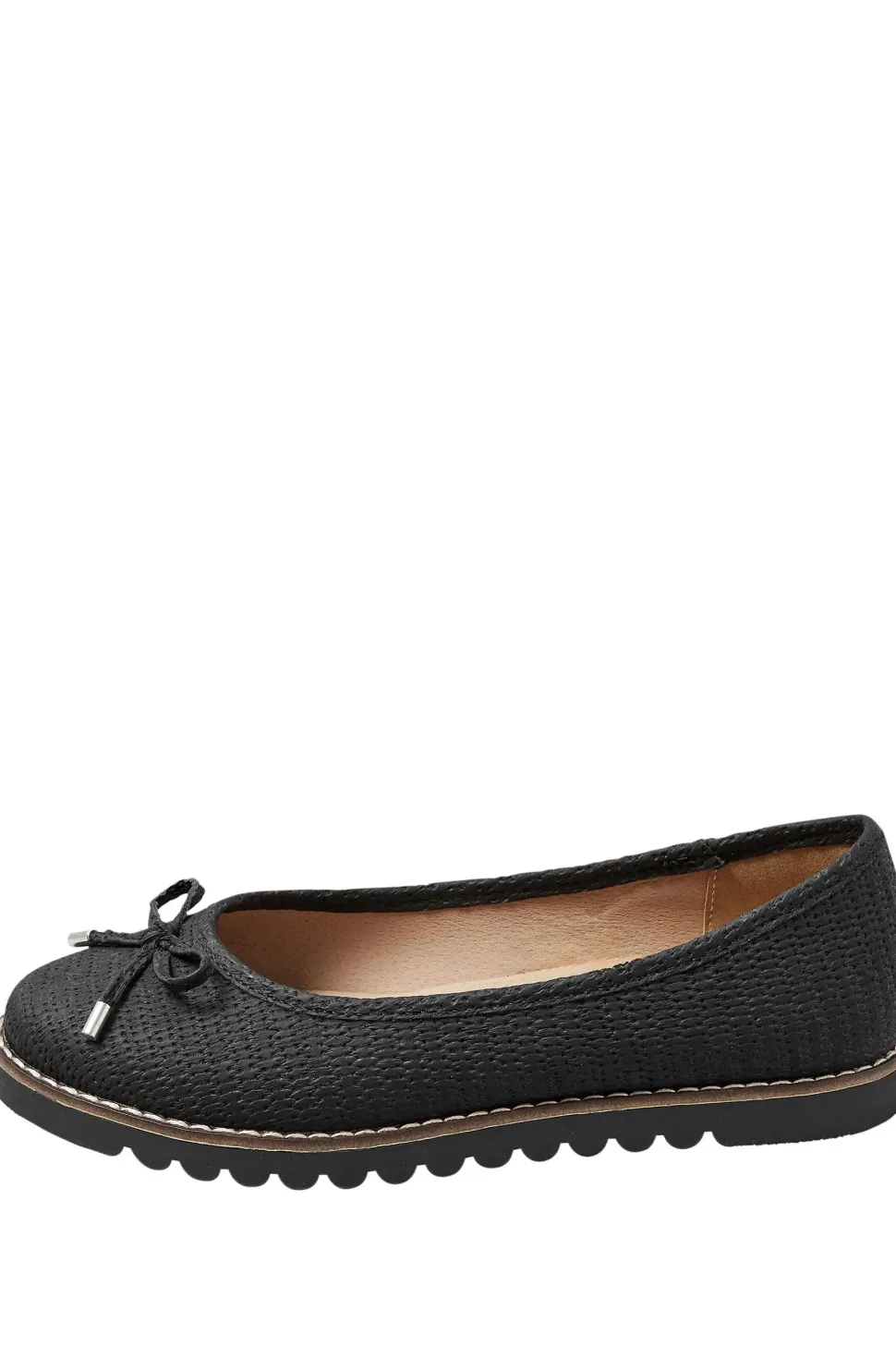 Extra Wide Fit Woven Ballet Pumps