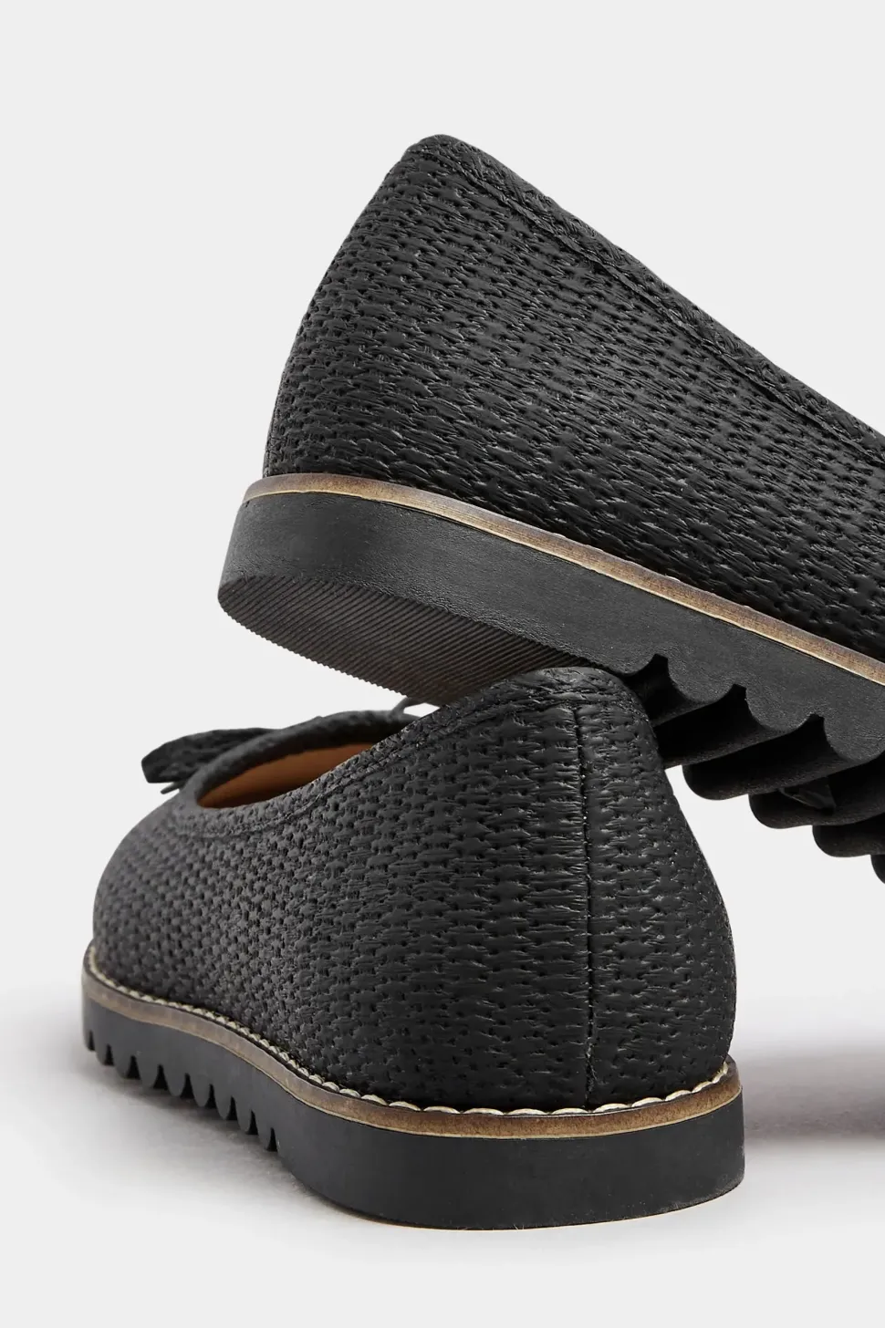 Extra Wide Fit Woven Ballet Pumps