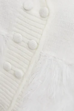 Eyelash Knitted Waistcoat