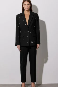 Eyelet Detail Blazer