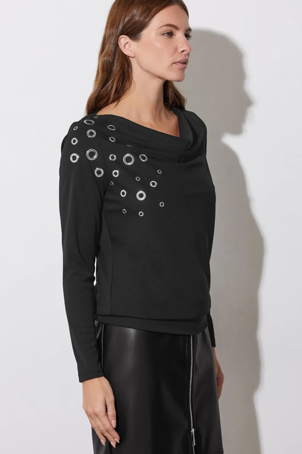 Eyelet Detail Top