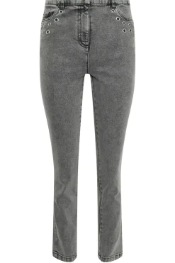 Eyelet Stud Boyfriend Jeans
