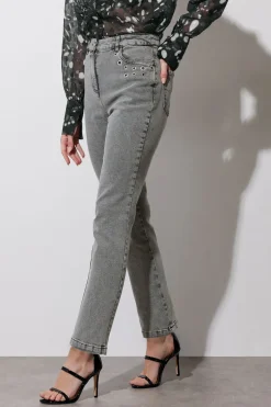 Eyelet Stud Boyfriend Jeans