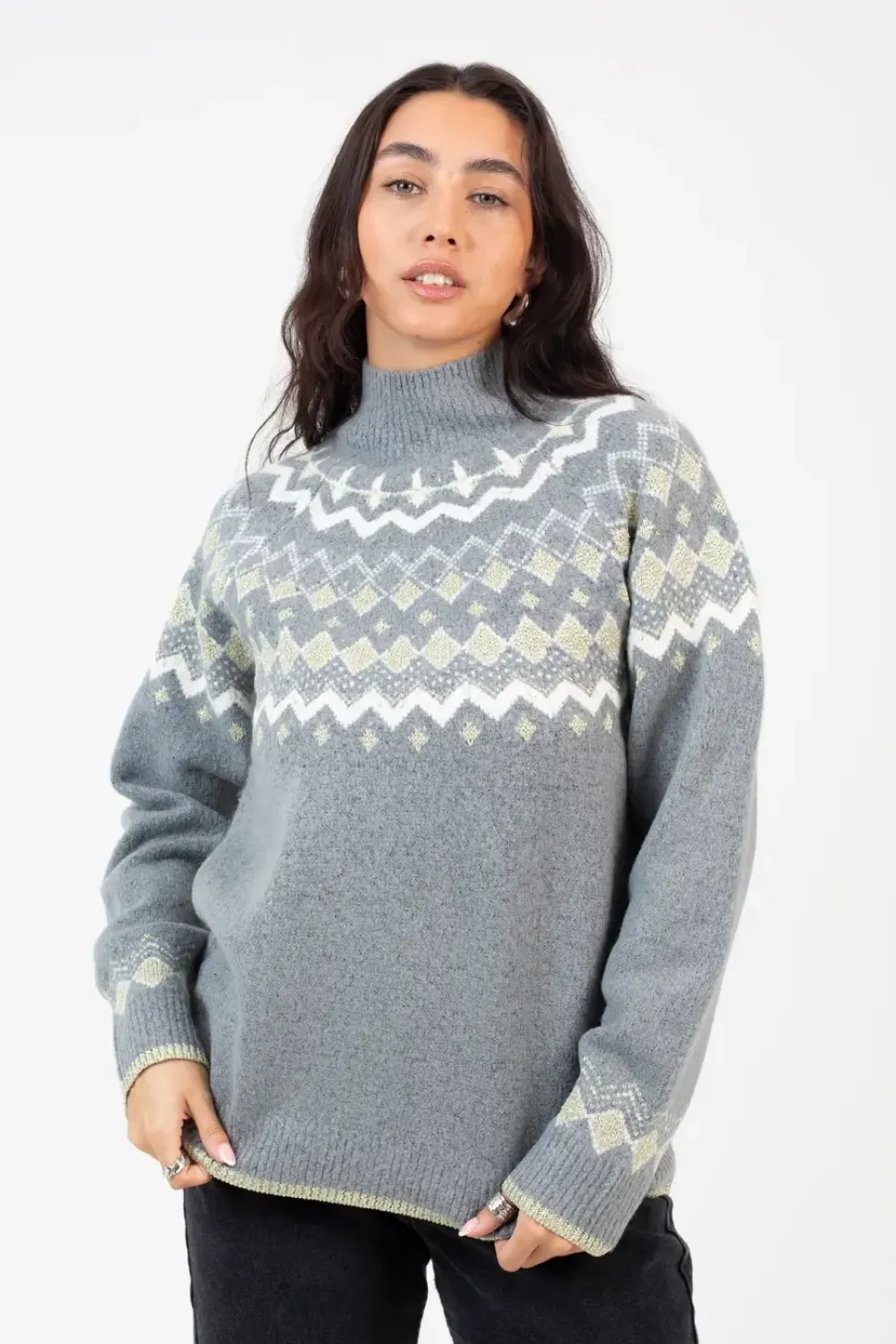 Fairisle Turtleneck Jumper