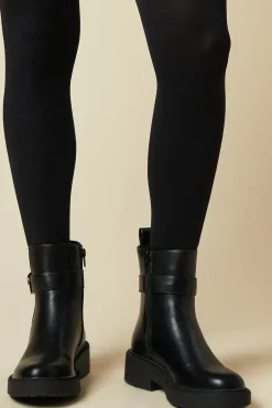 Faith: Arabella Buckle Detail Chunky Chelsea Ankle Boot