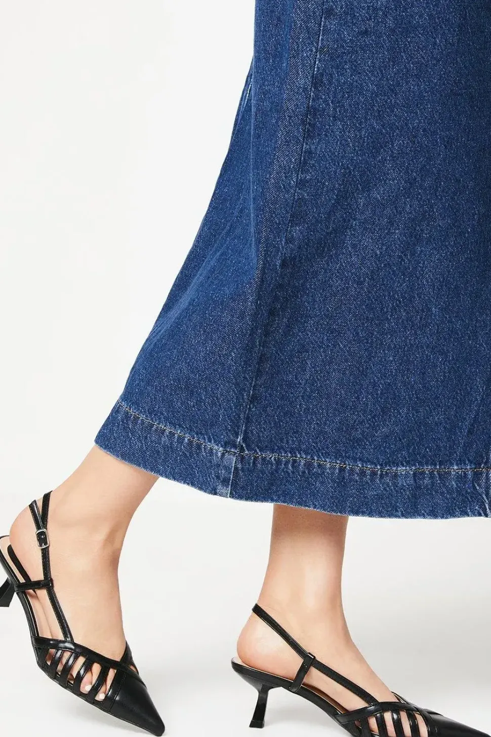 Faith: Camille Lattice Kitten Heel Slingback Court Shoes